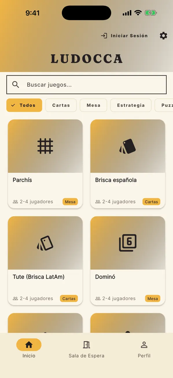 Ludocca game catalogue