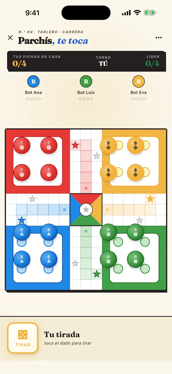 A game of ludo in Ludocca